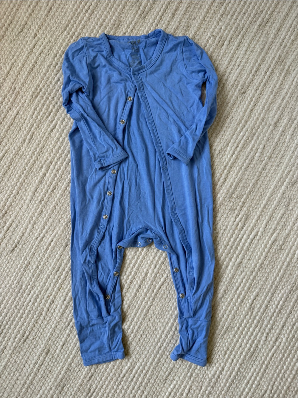 Kyte Baby Blue Women's Snap-Front Long Sleeve Top
